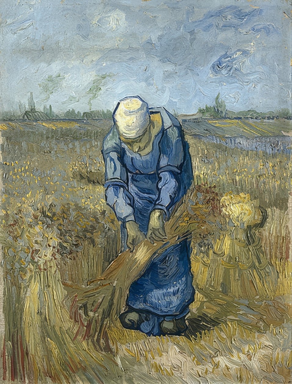 Snopy sedláka (po Milletovi). 1889 od Vincent van Gogh
