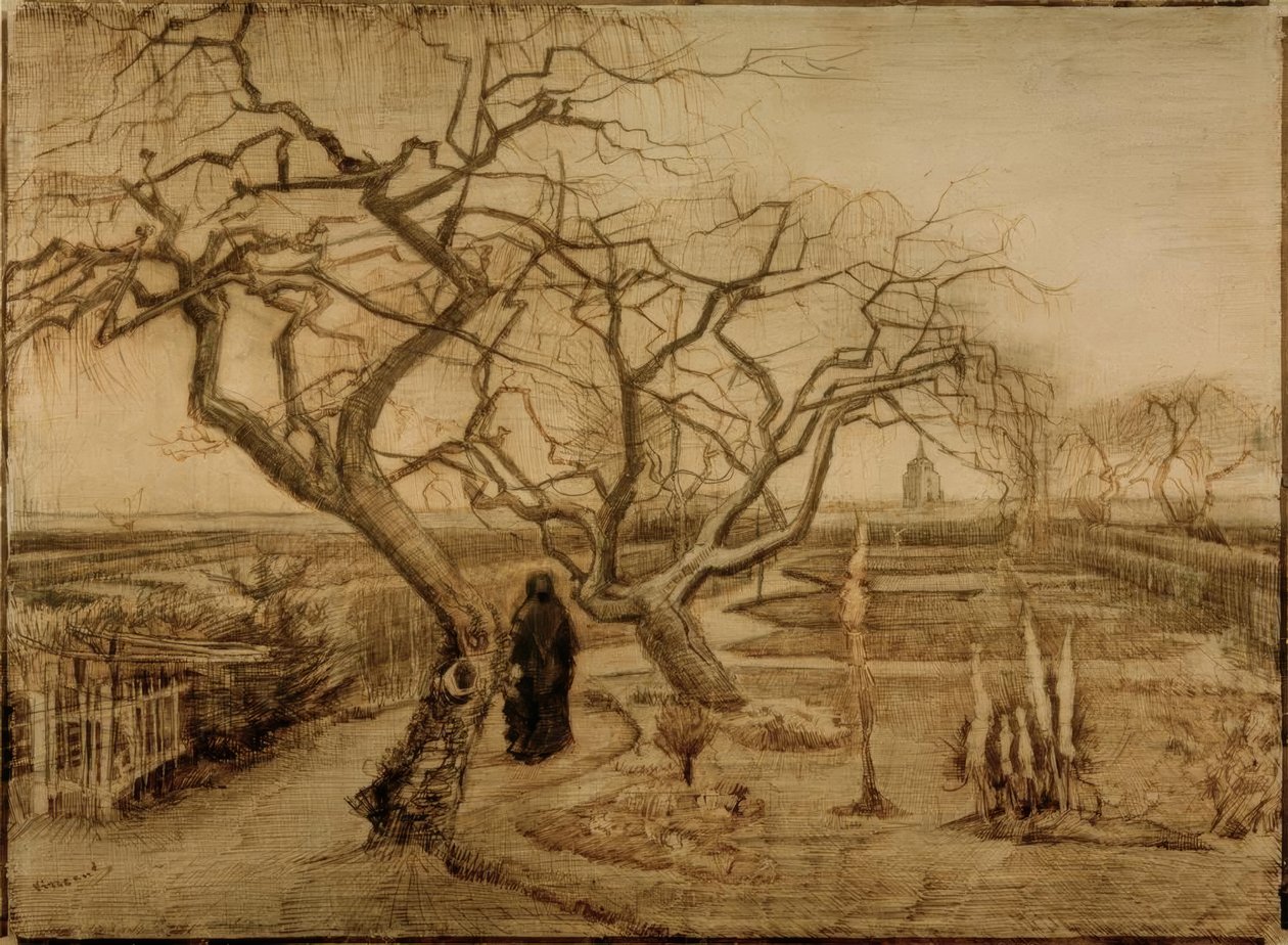 Zahrada v zimě od Vincent van Gogh