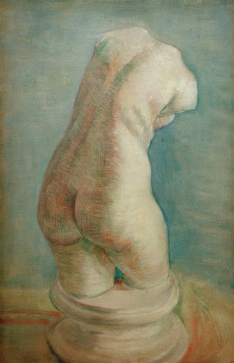 Sádrové torzo (žena) ze zadní strany od Vincent van Gogh