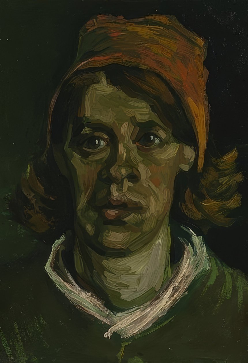 Hlava ženy. Nuenen, duben 1885 od Vincent van Gogh