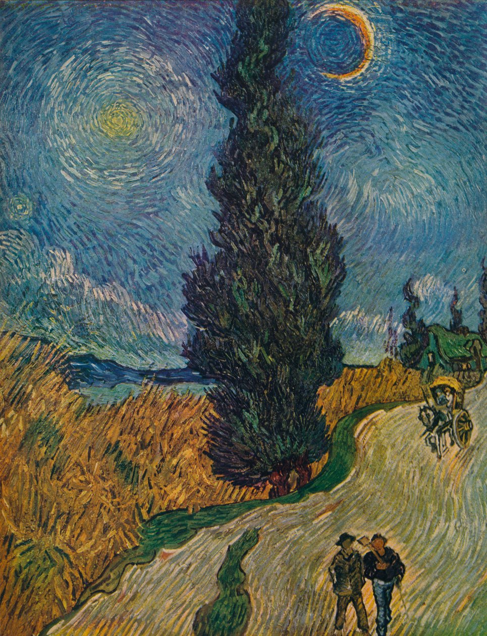 Cypress Road, 1890 od Vincent van Gogh
