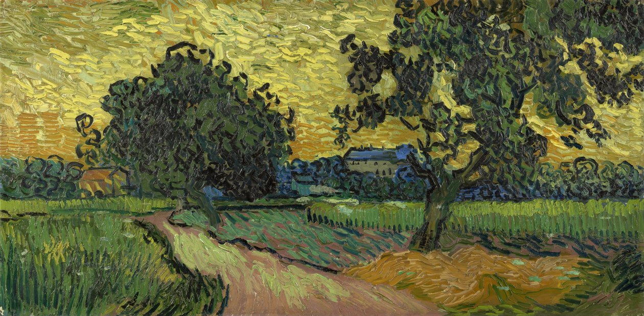Krajina za soumraku od Vincent van Gogh
