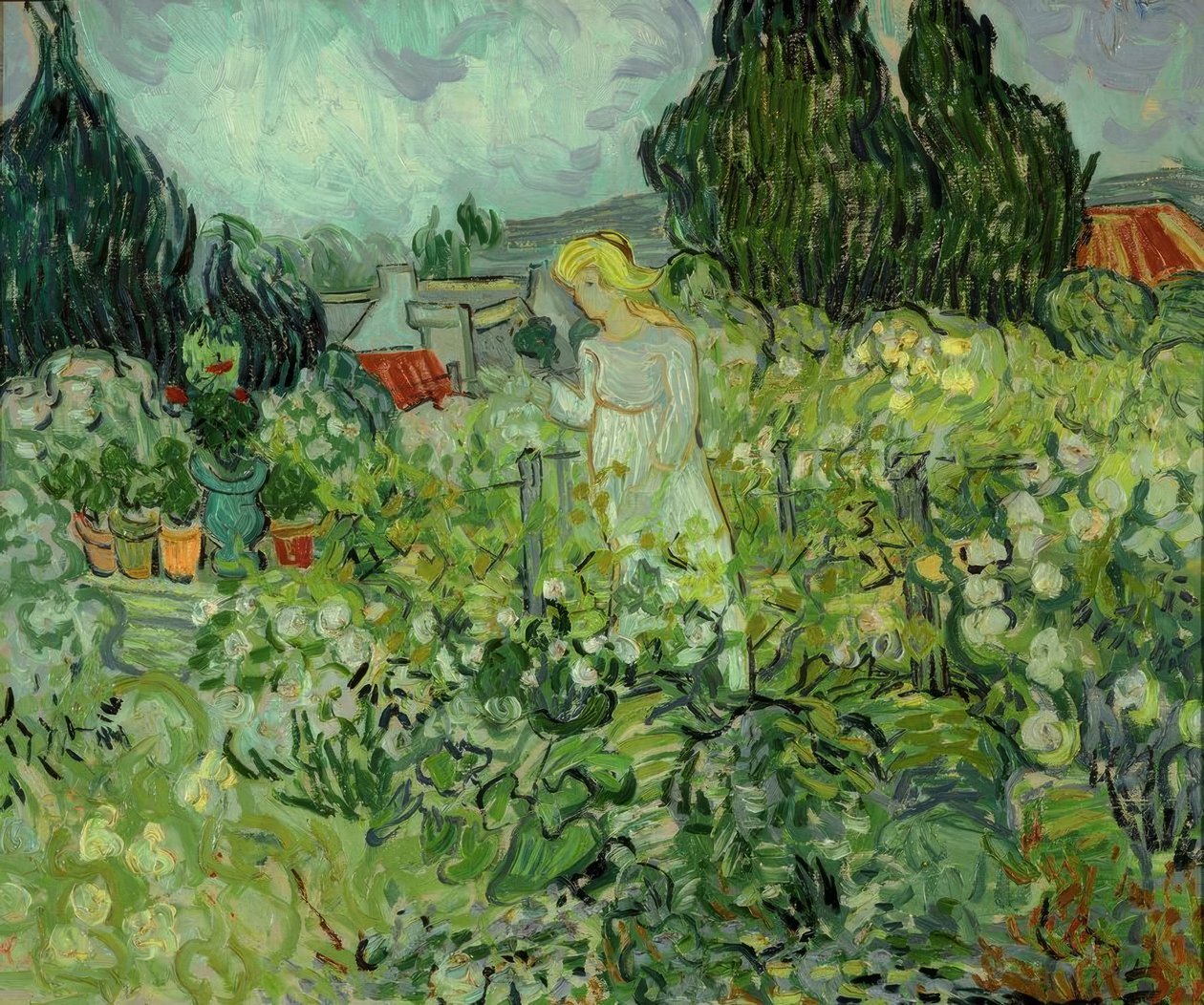 Marguerite Gachet ve své zahradě od Vincent van Gogh