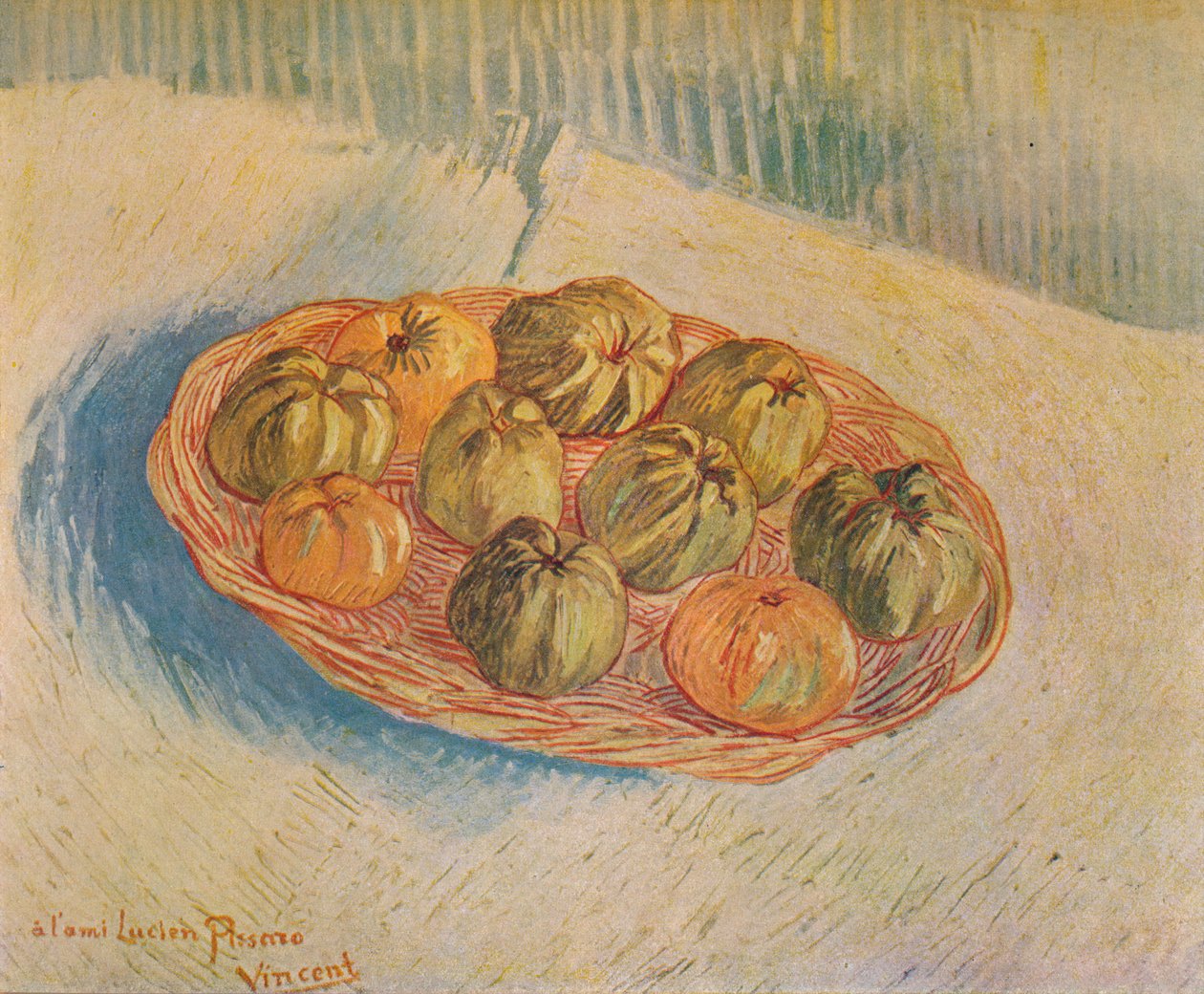 Košík naplněný jablky, 1887 od Vincent van Gogh