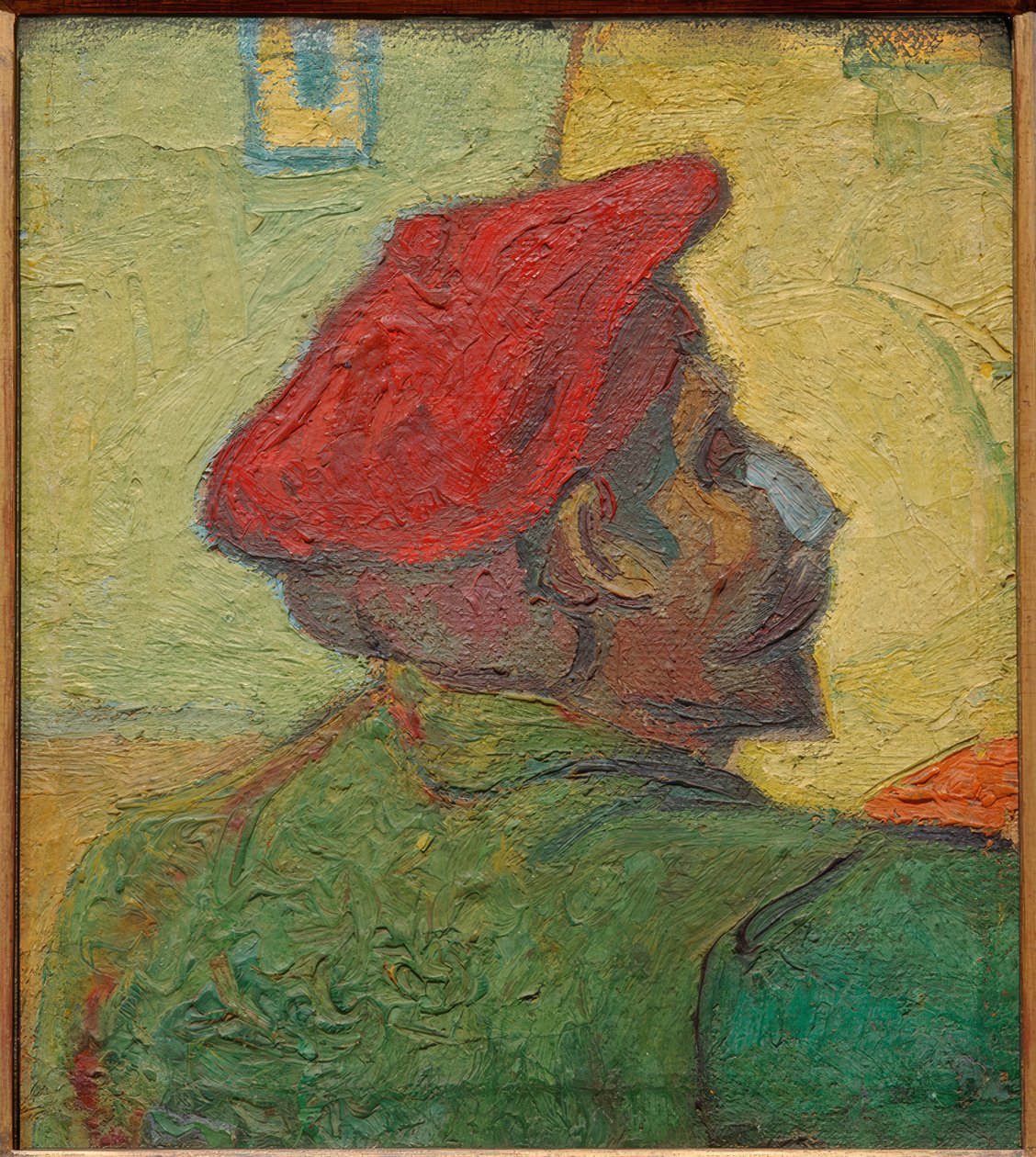 Paul Gauguin (muž s červenou čepicí) od Vincent van Gogh