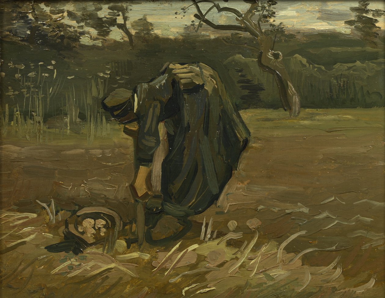 Selka, sklizeň brambor, 1885 od Vincent van Gogh