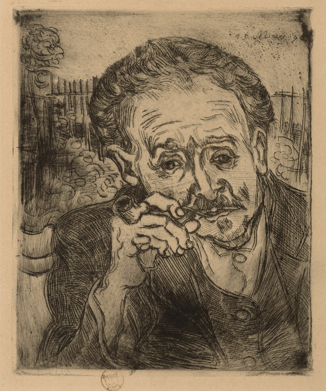 Portrét Dr. Gacheta od Vincent van Gogh