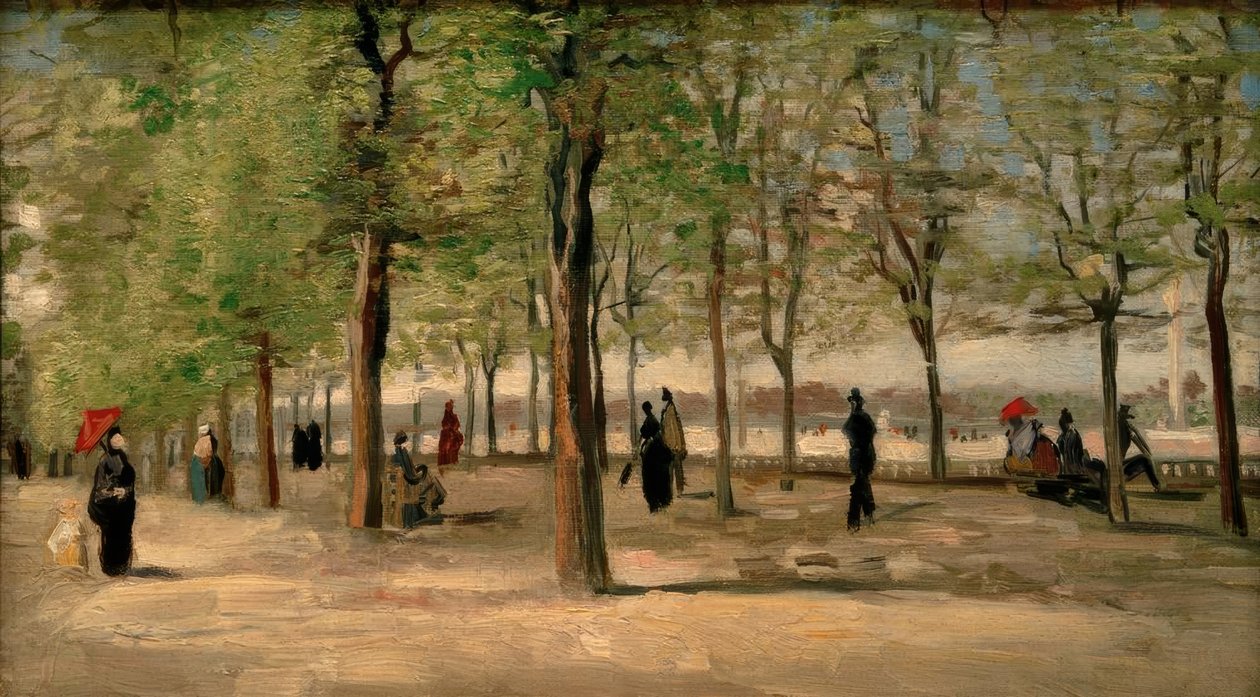 Promenáda v Jardin du Luxembourg od Vincent van Gogh