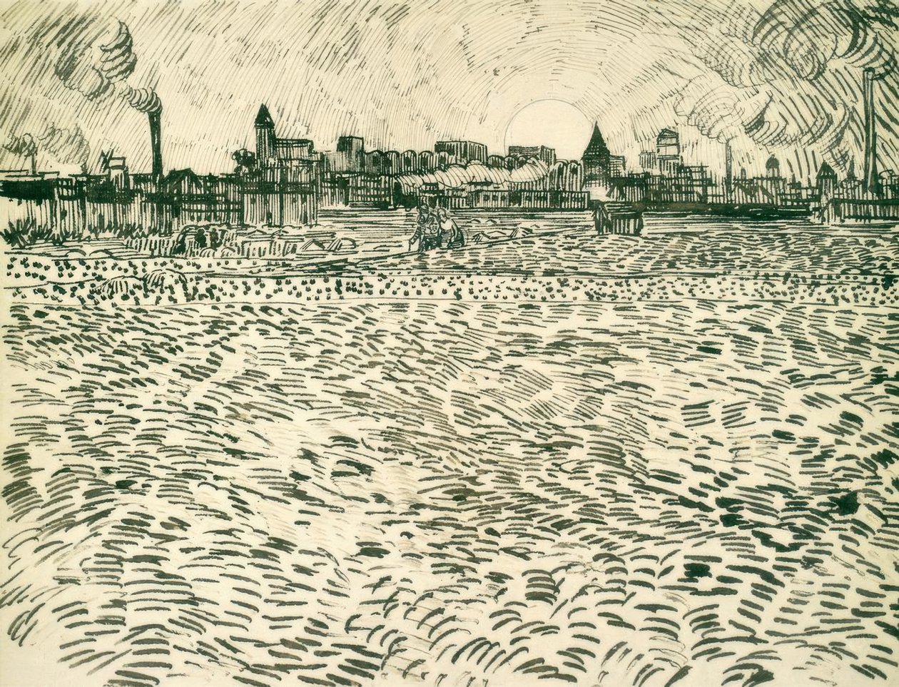 Letní večer v Arles od Vincent van Gogh
