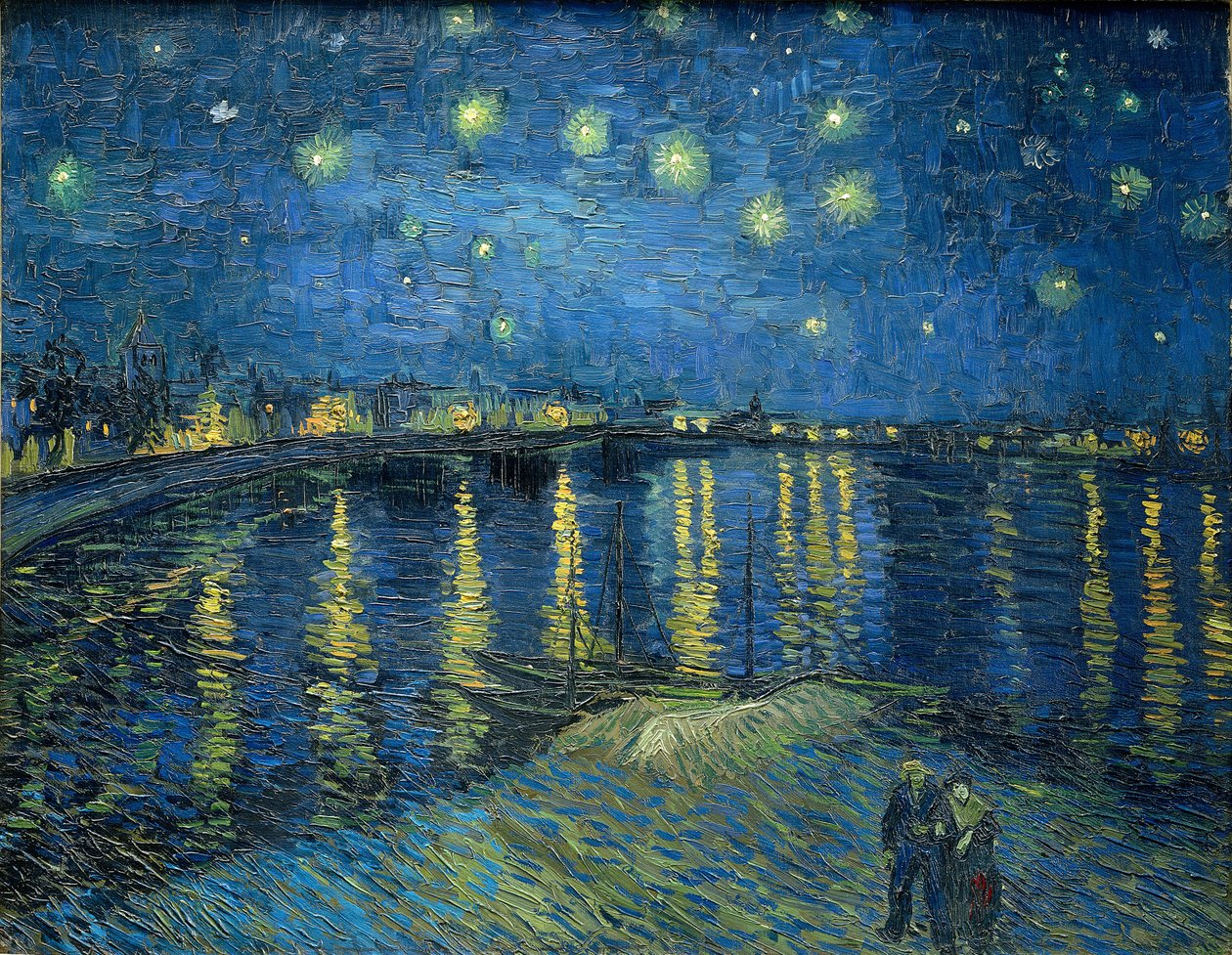 Hvězdná noc nad Rhônou od Vincent van Gogh