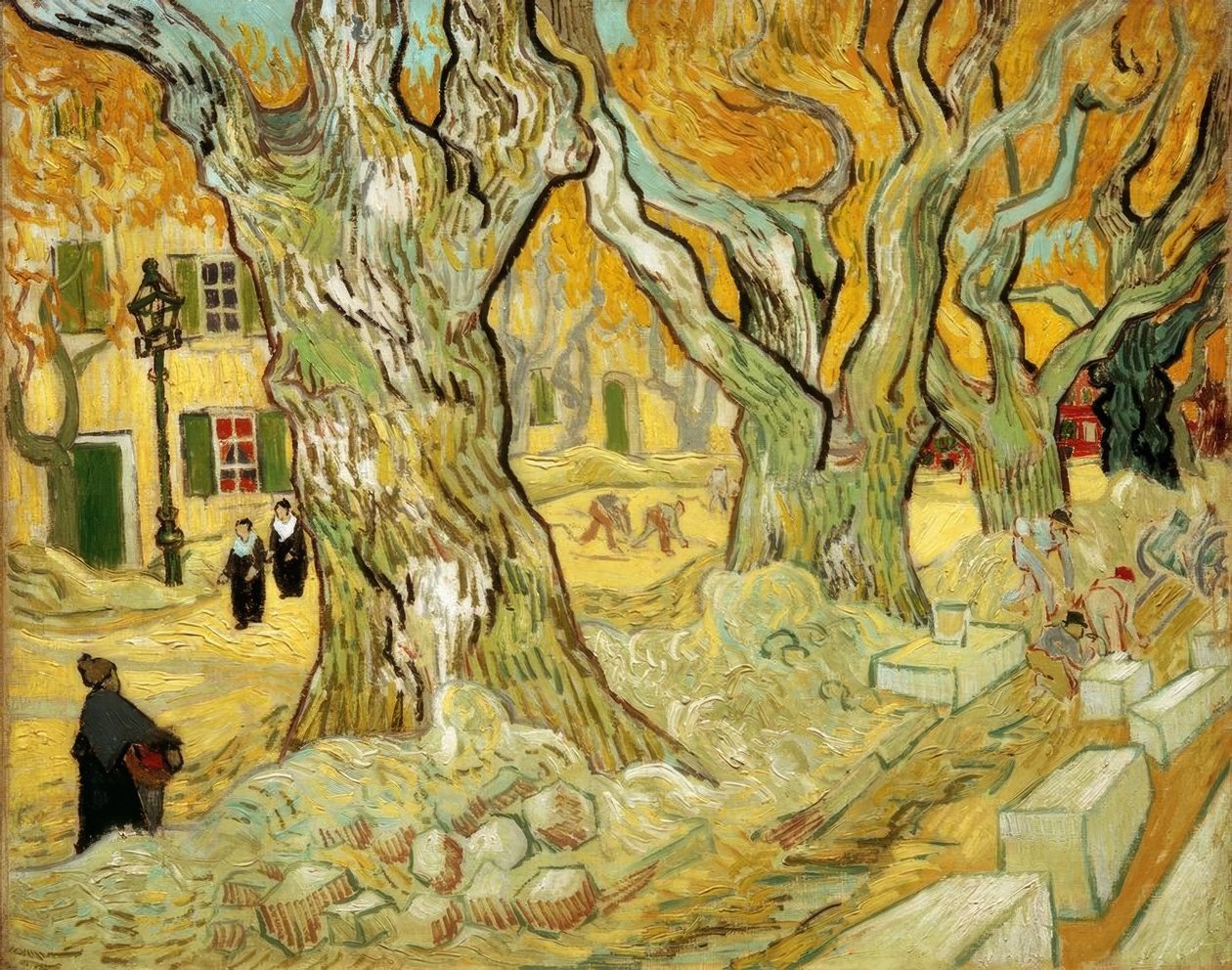 Silničáři ​​v Saint-Remy od Vincent van Gogh