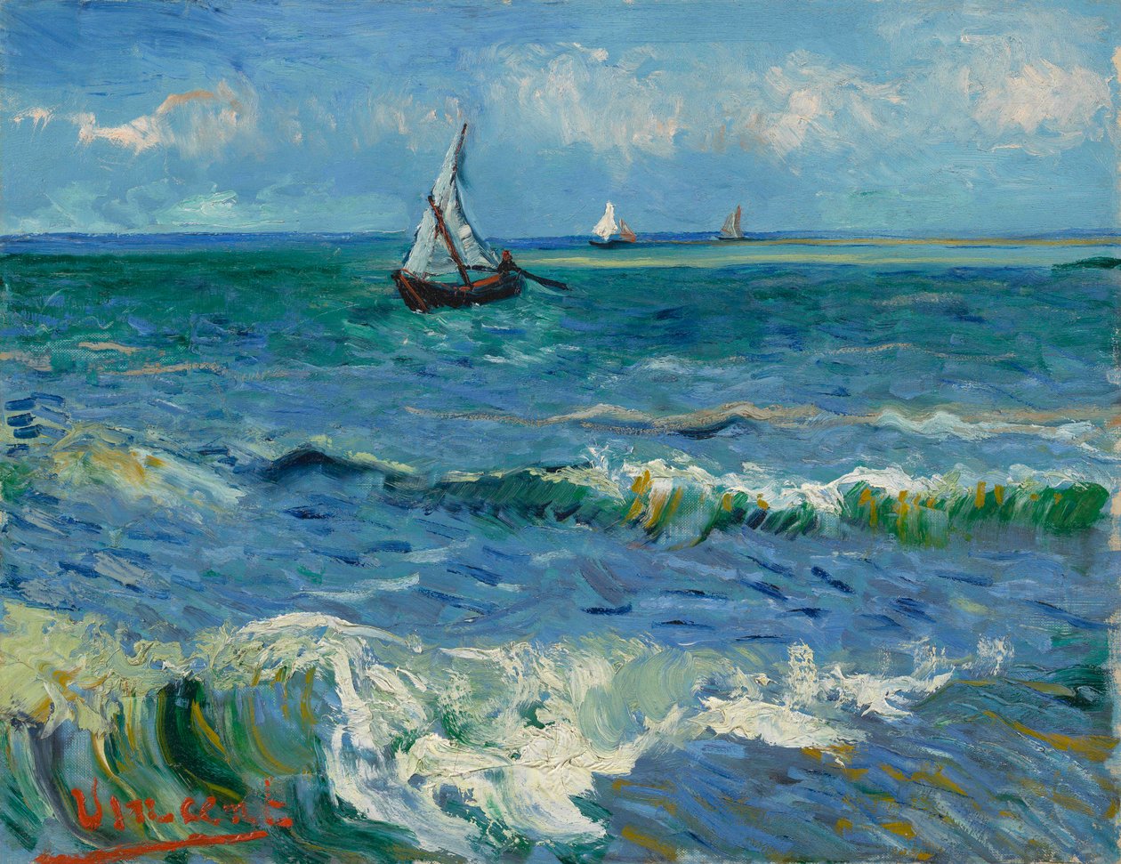 Moře u Saintes-Maries-de-la-Mer od Vincent van Gogh