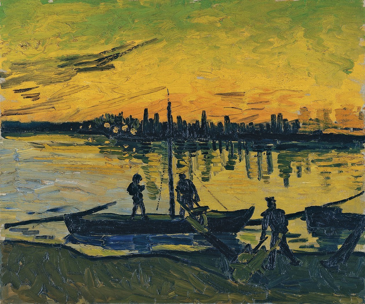 Stevedores v Arles, 1888 od Vincent van Gogh
