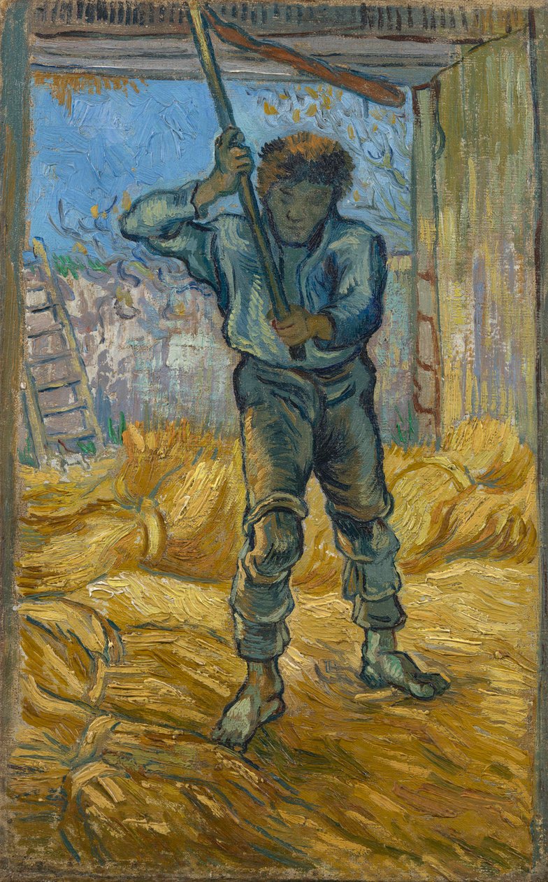 The Thresher (po Millet) od Vincent van Gogh