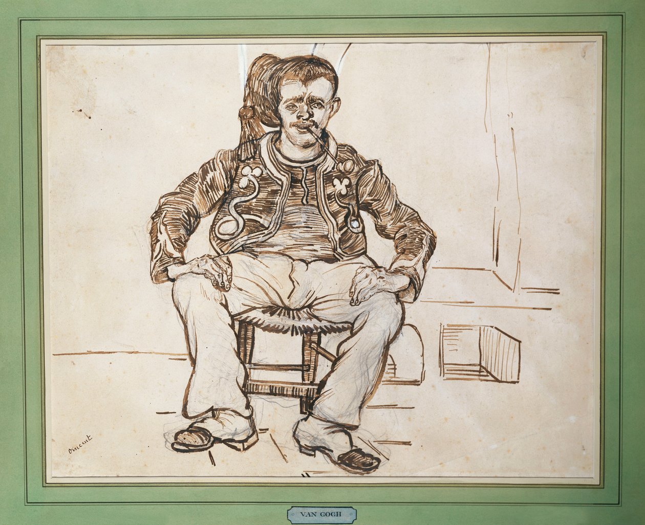 Zouave, sedící, 1888 od Vincent van Gogh