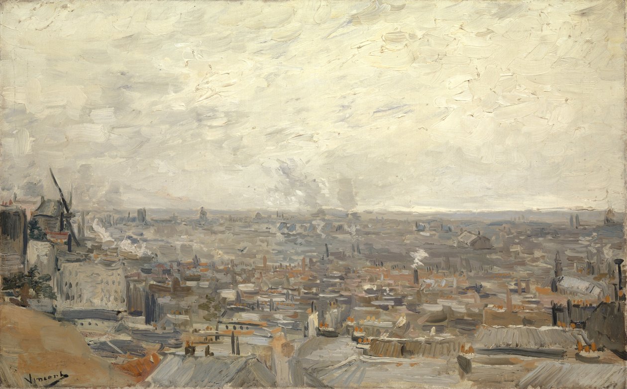 Pohled z Montmartru od Vincent van Gogh