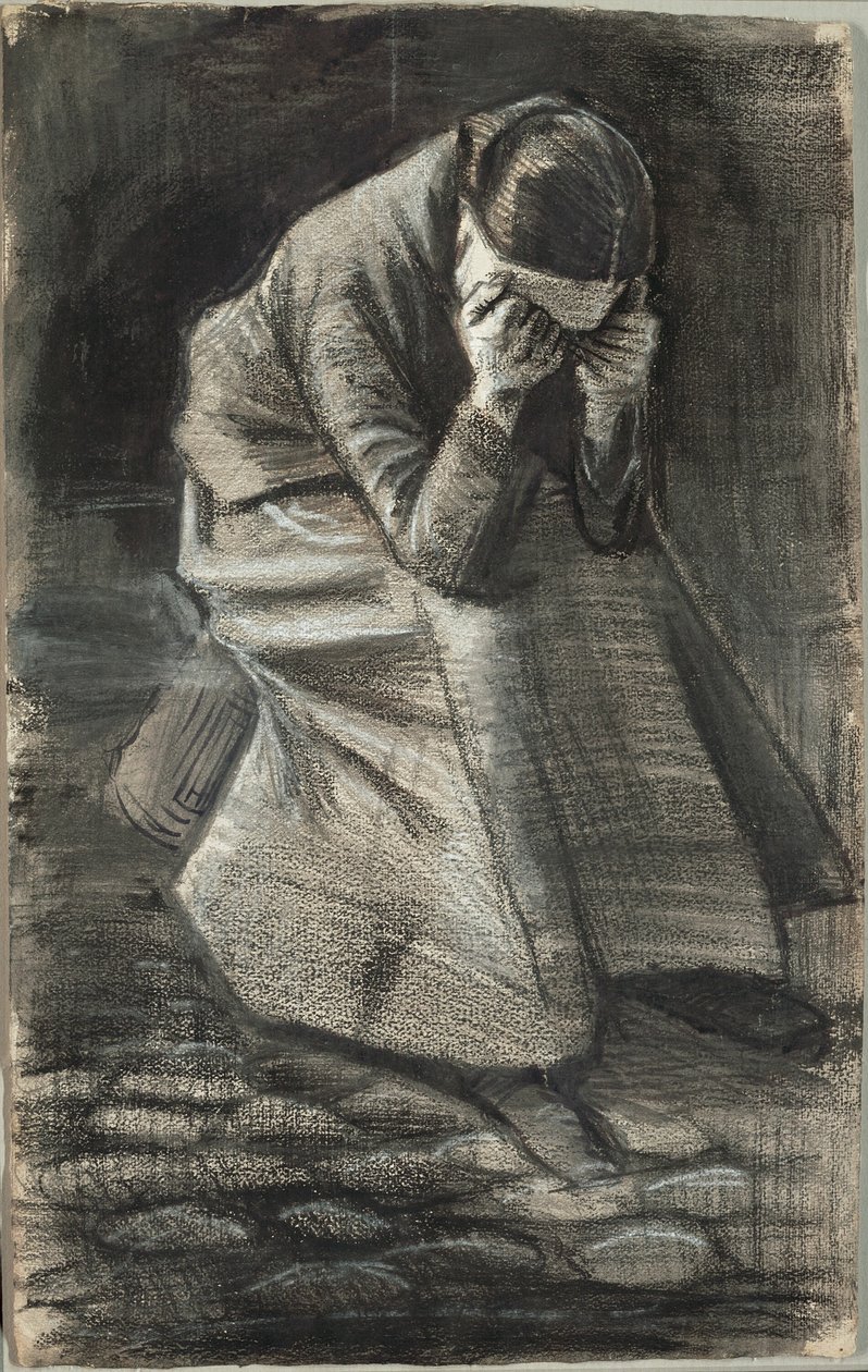 Plačící žena od Vincent van Gogh