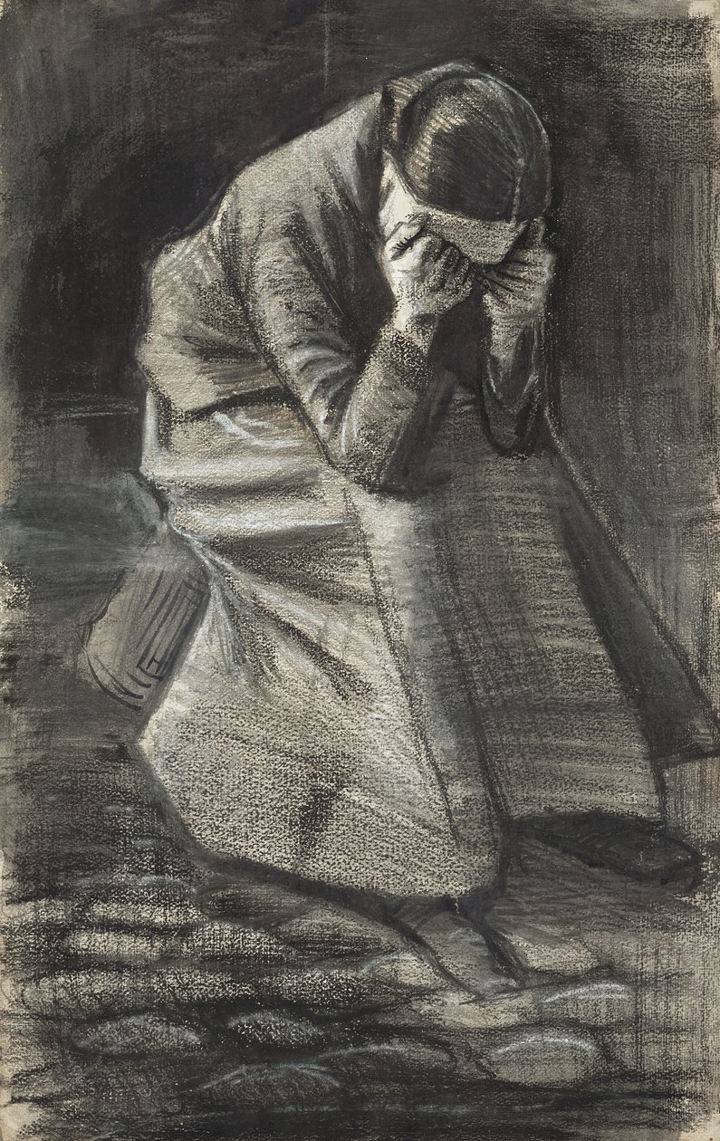 Plačící žena, 1883 od Vincent van Gogh