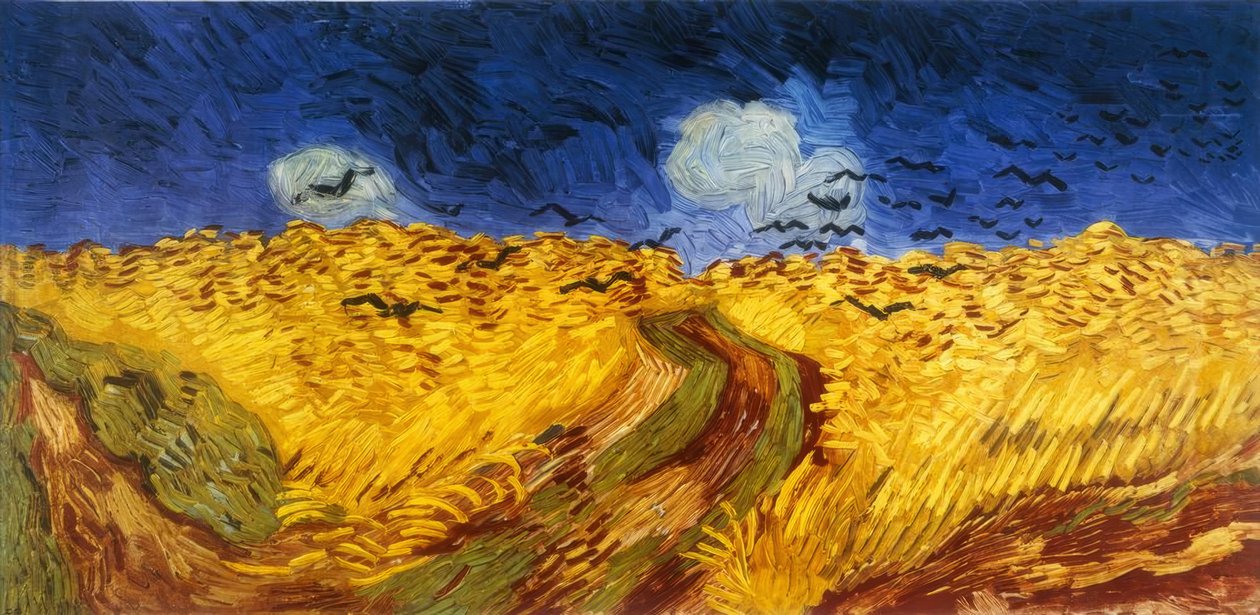 Pšeničné pole s havrany od Vincent van Gogh