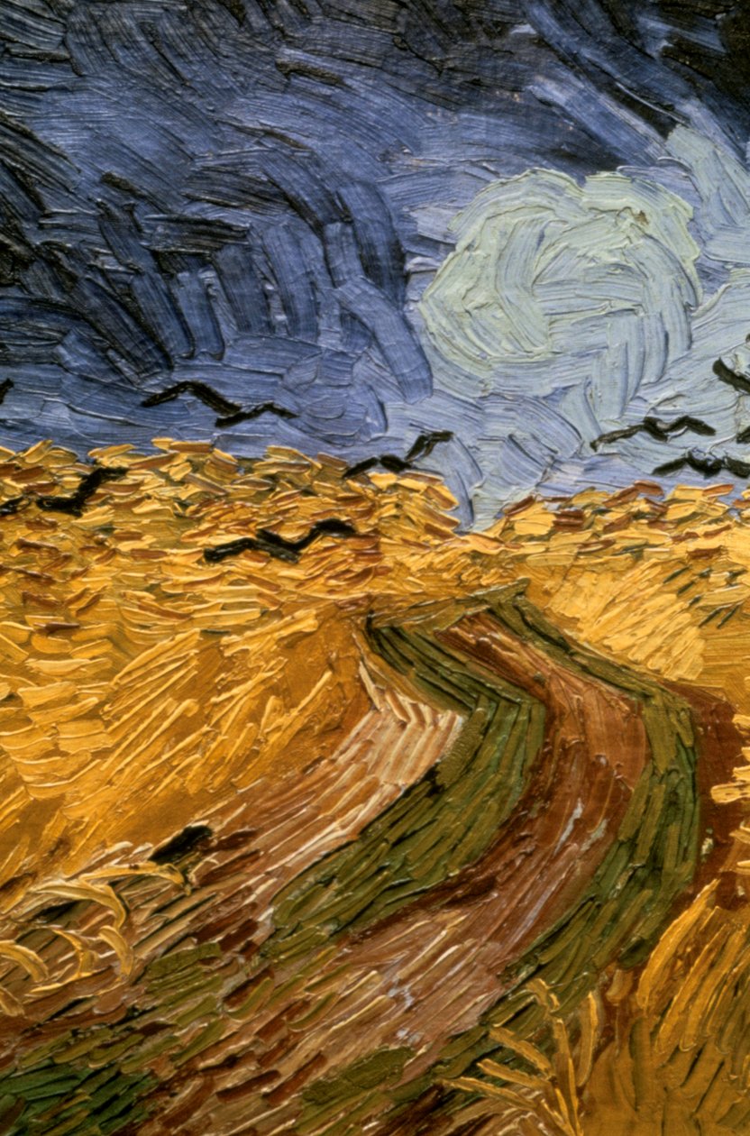 Wheatfield with Crows, detail 1890. od Vincent van Gogh