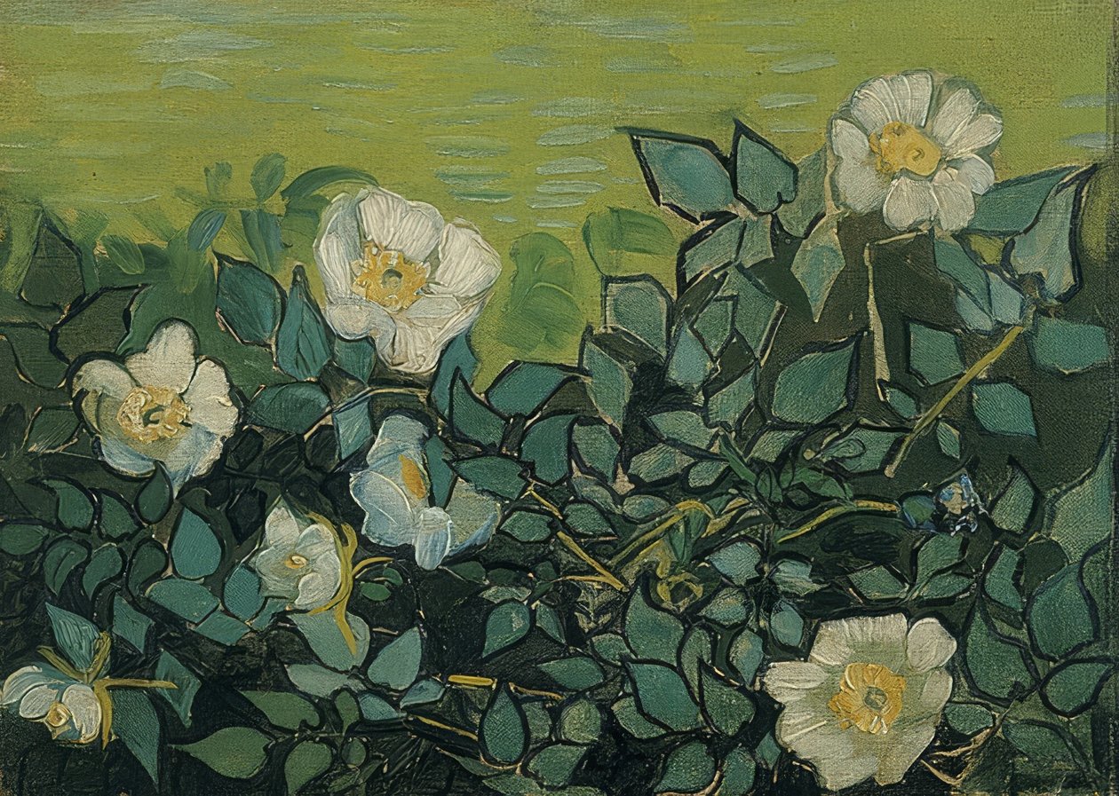Wildrosen. 1889 od Vincent van Gogh