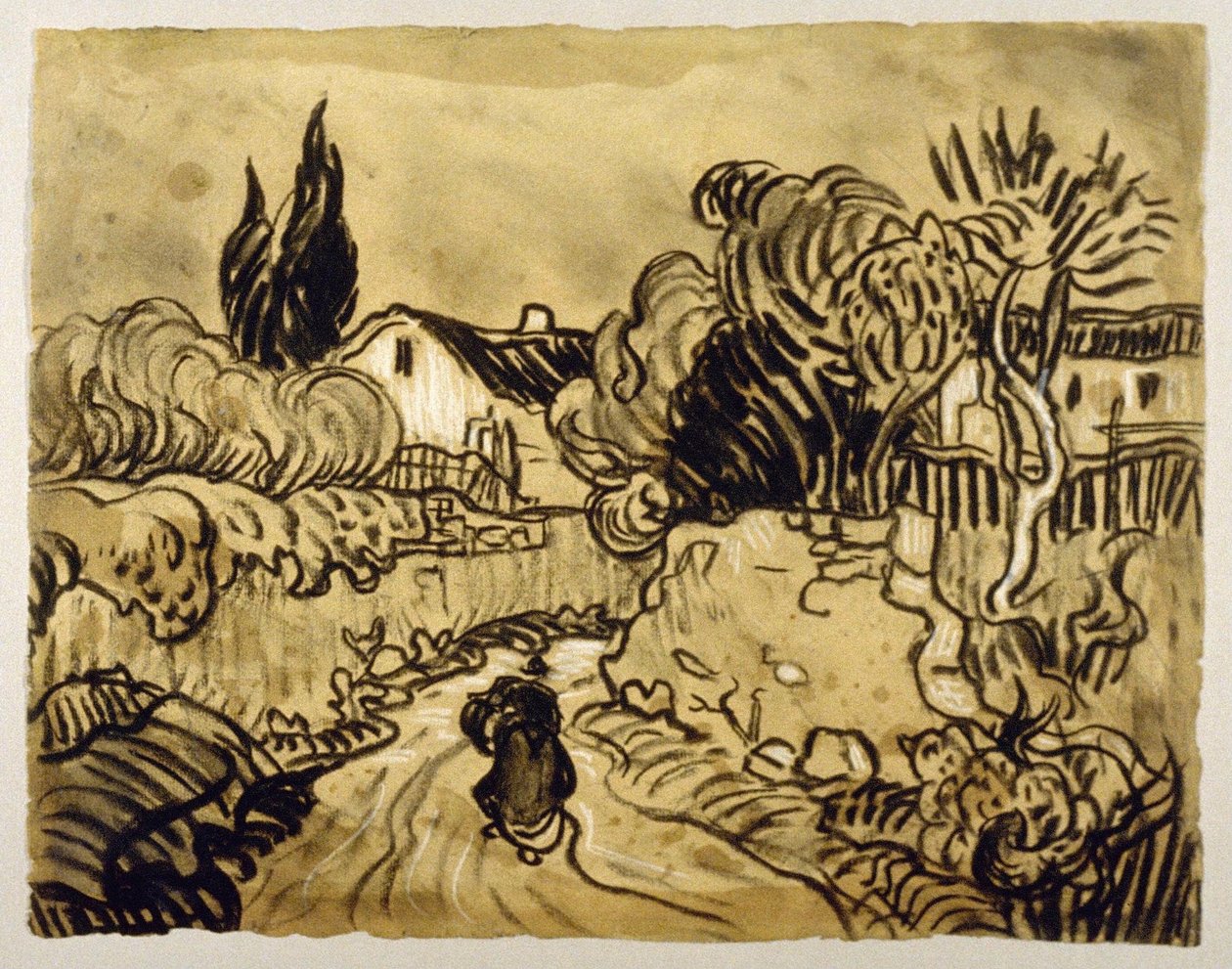 Auvers Landscape (1890) od Vincent van Gogh