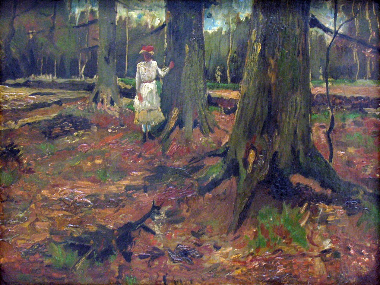 Dívka v lese od Vincent van Gogh