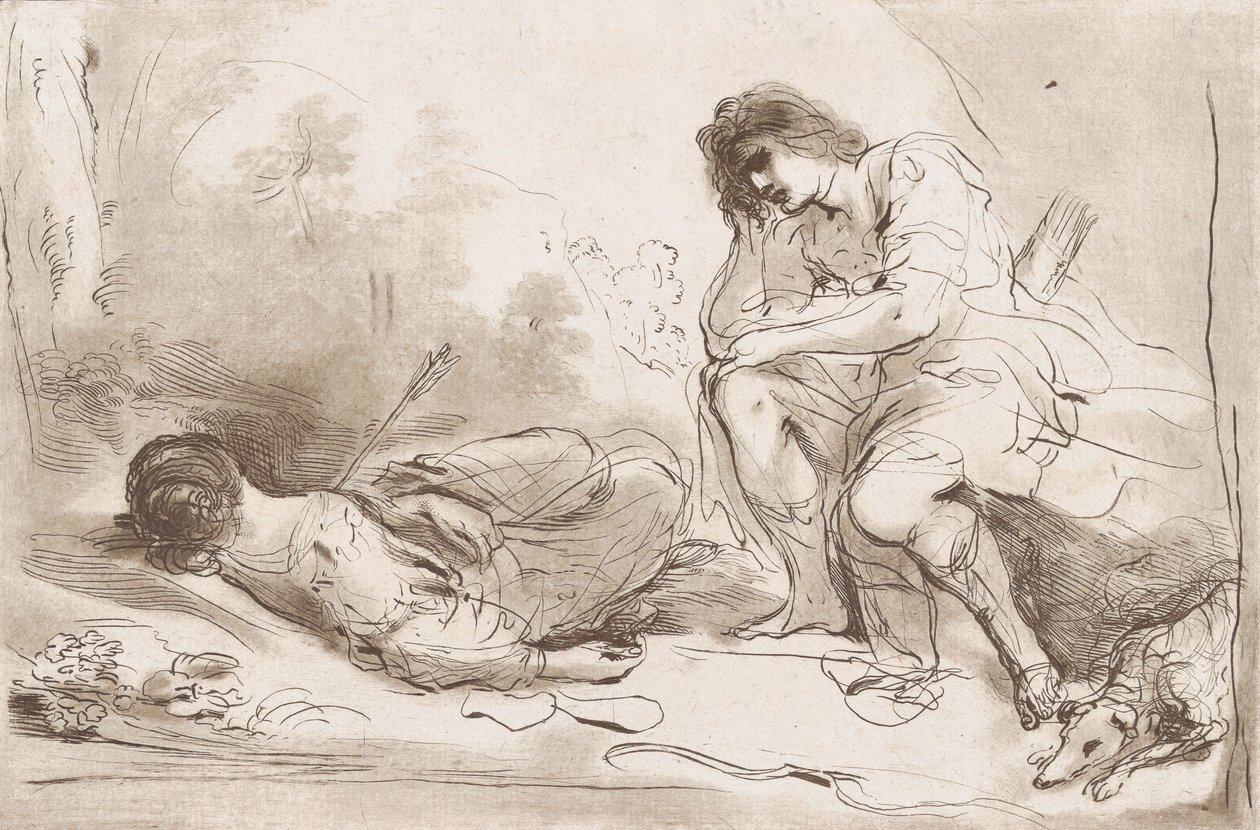 Cephalus a Procris, 1764-98. od Vincenzio Vangelisti
