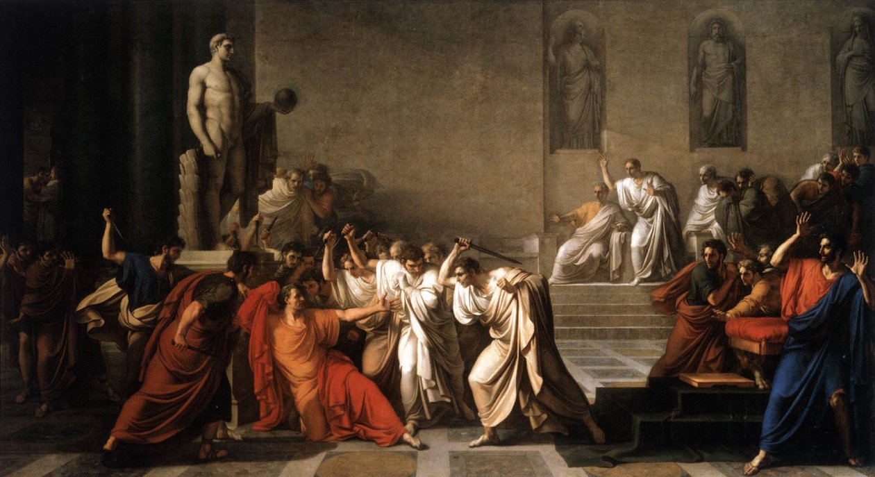 Smrt Caesara od Vincenzo Camuccini