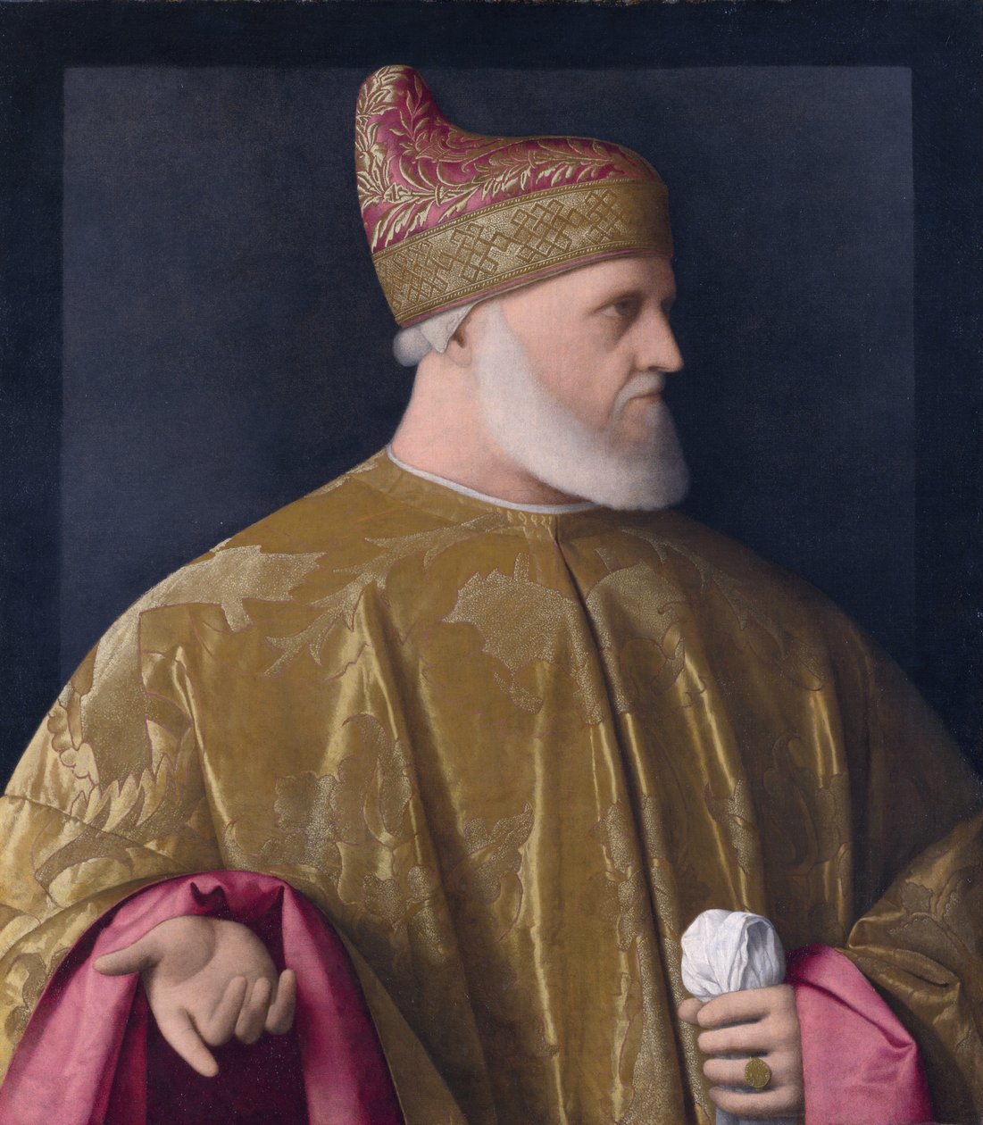 Portrét Doge, Andrea Gritti od Vincenzo Catena