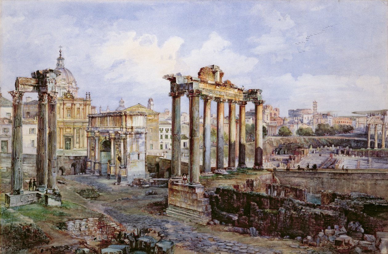 Fórum, Řím, 1878 od Vincenzo Marchi