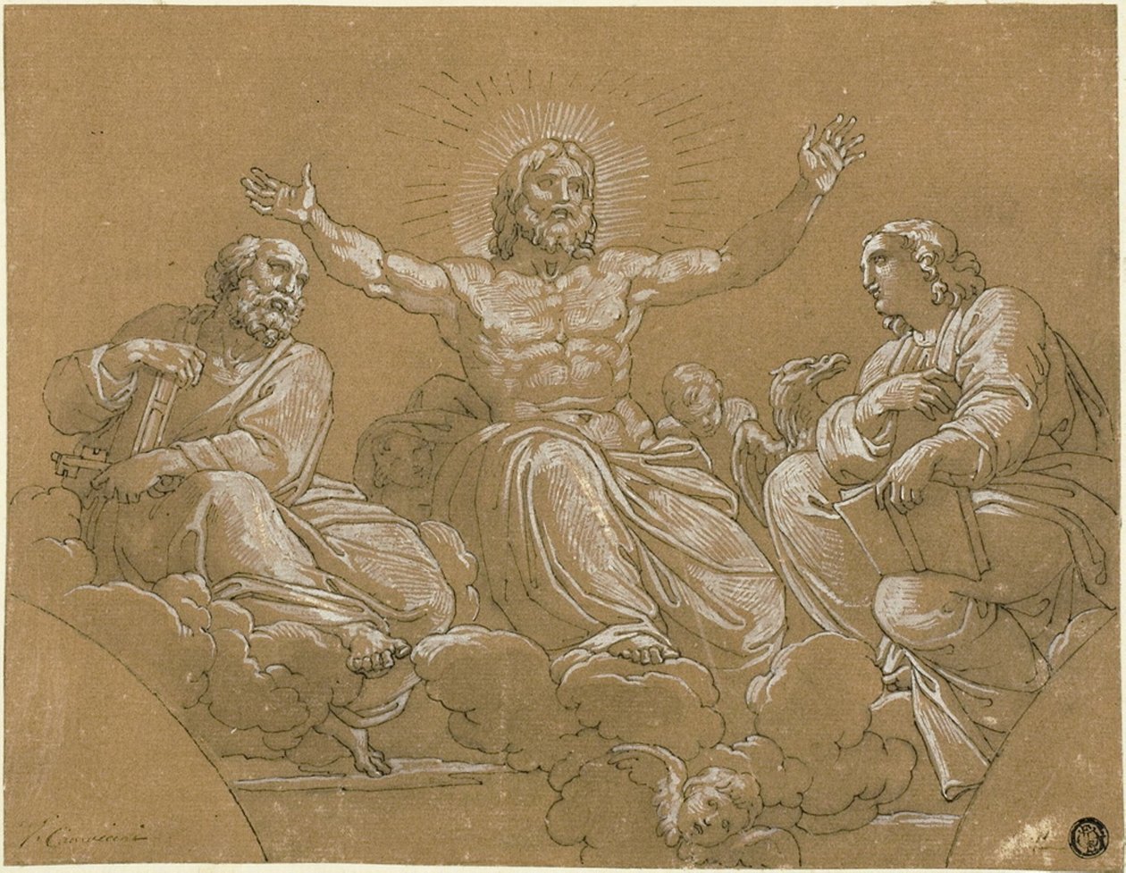 Kristus ve slávě se svatými od Vincenzo Camuccini