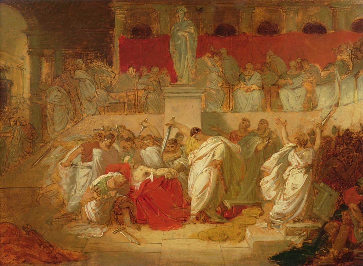 Smrt Caesara od Vincenzo Camuccini