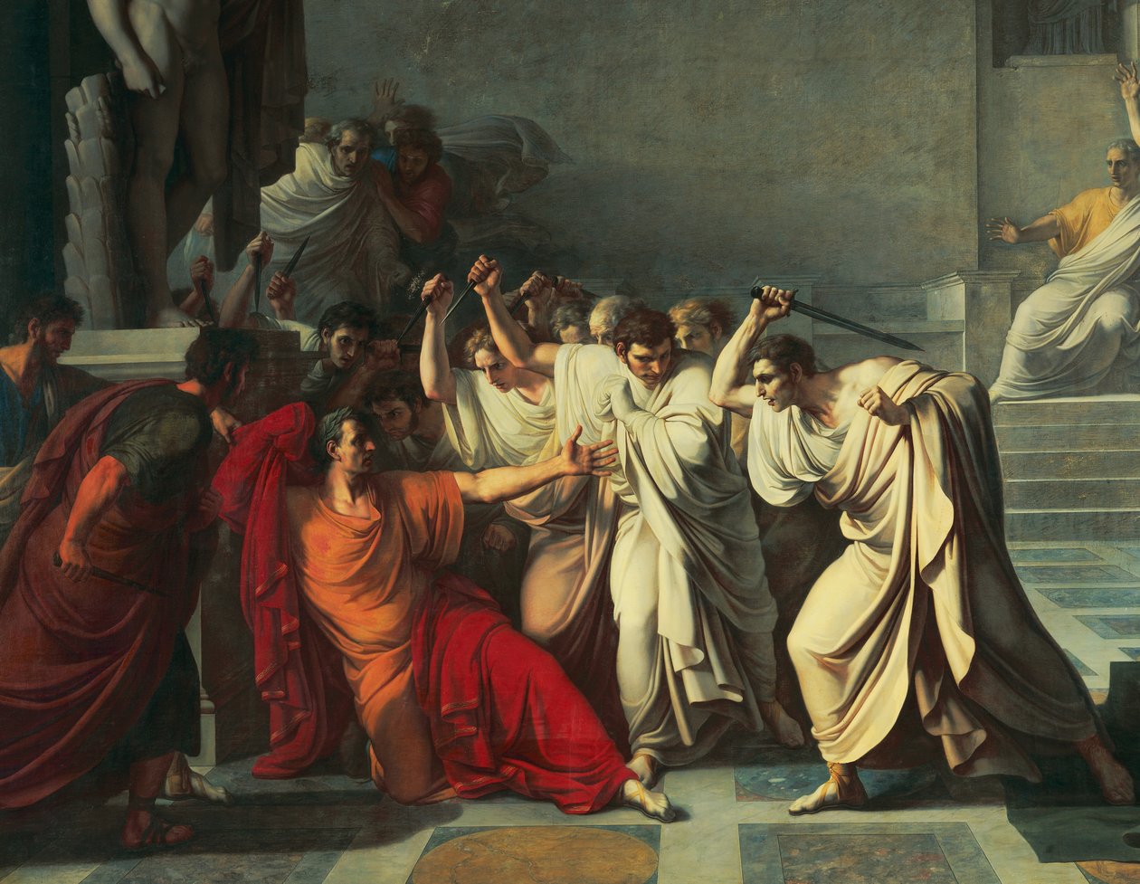 Smrt Julia Caesara od Vincenzo Camuccini