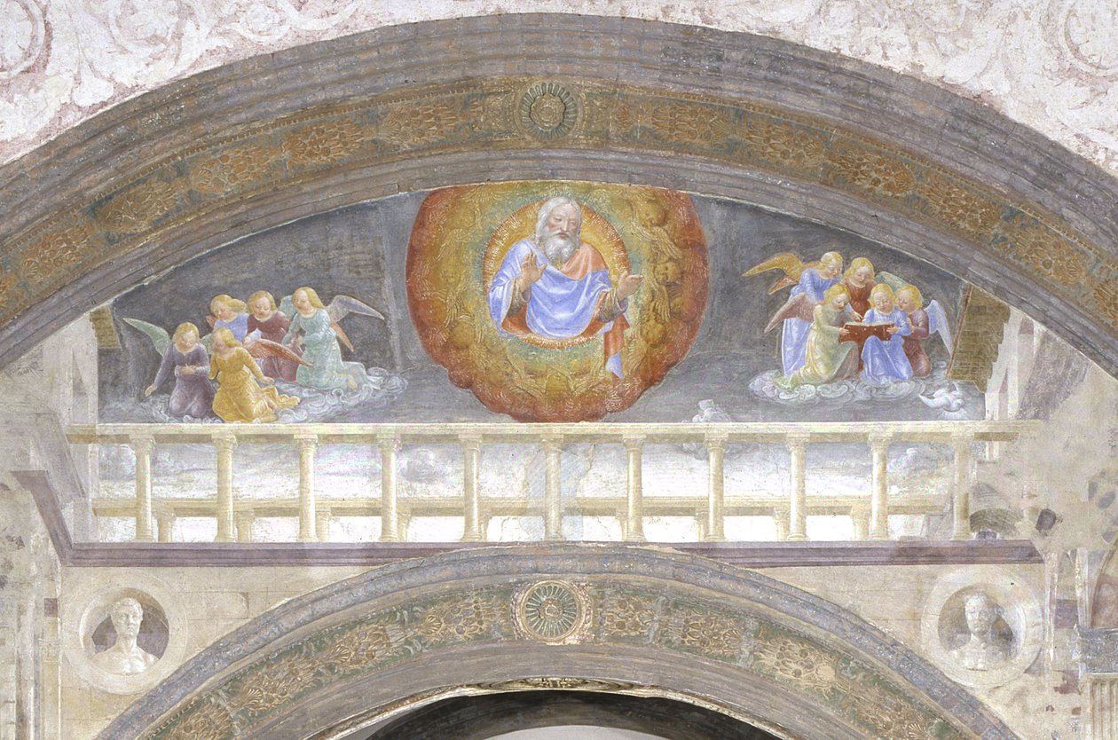Bůh a cherubové od Vincenzo Foppa
