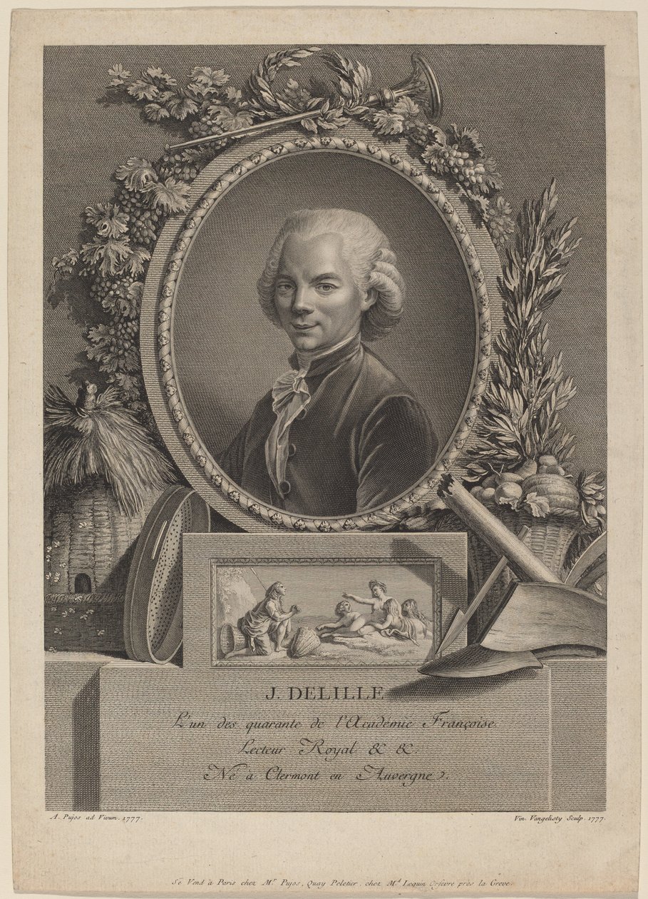 Jacques Delille od Vincenzo Vangelisti after André Pujos