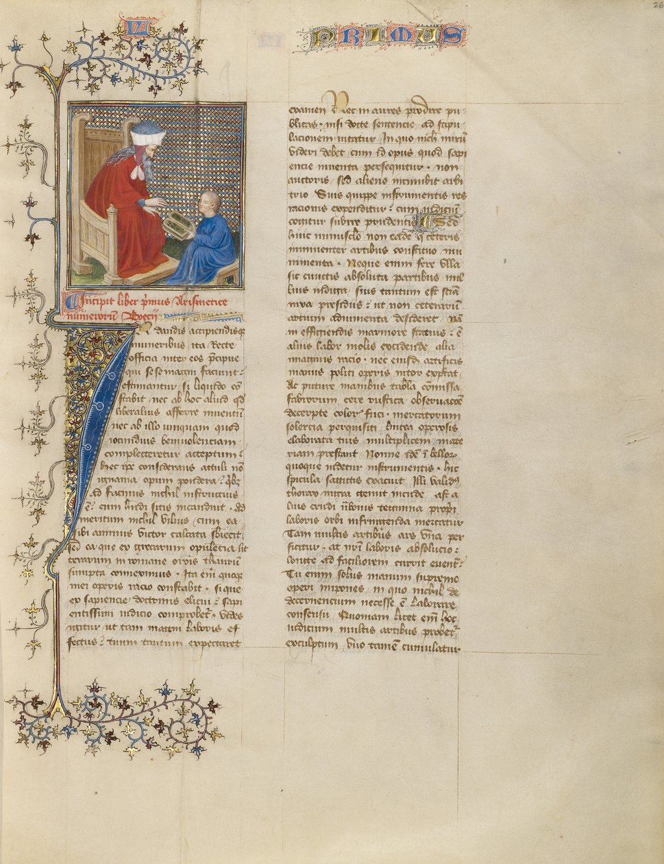 Boethius poučuje mladého chlapce o aritmetice od Virgil Master