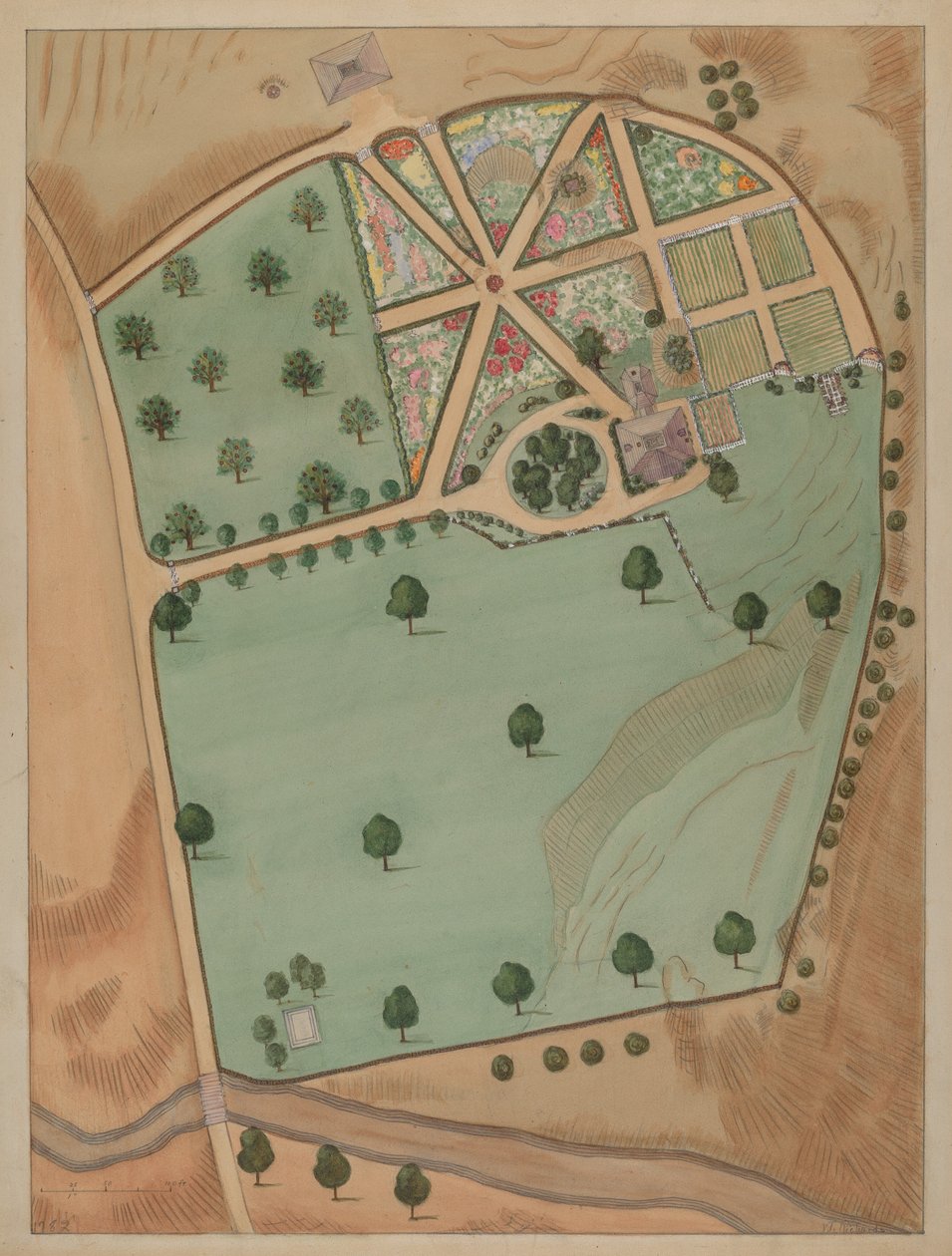 Eliza Jumel Estate, asi 1936. od Virginia Richards