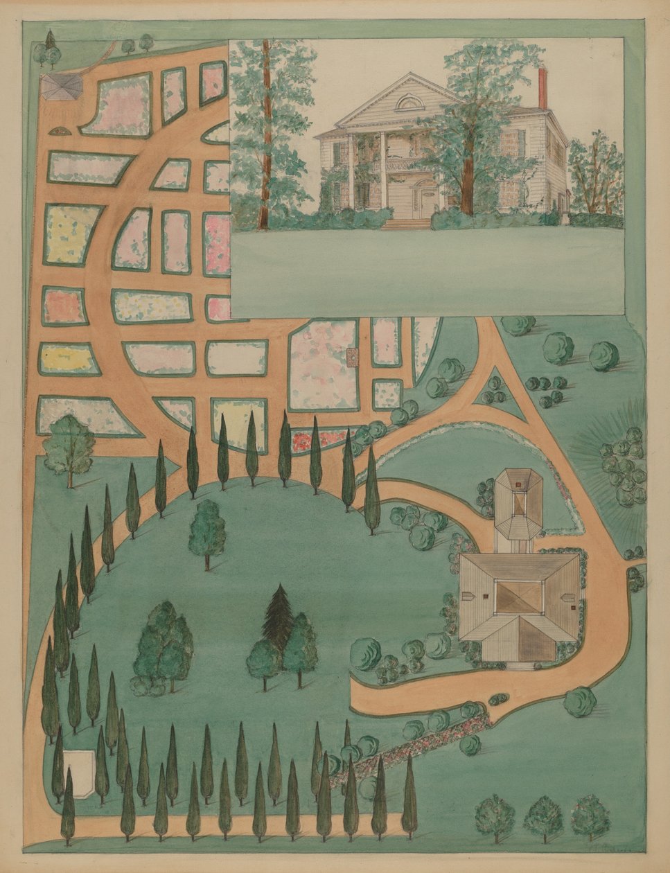 Jumel Mansion, c. 1936. od Virginia Richards