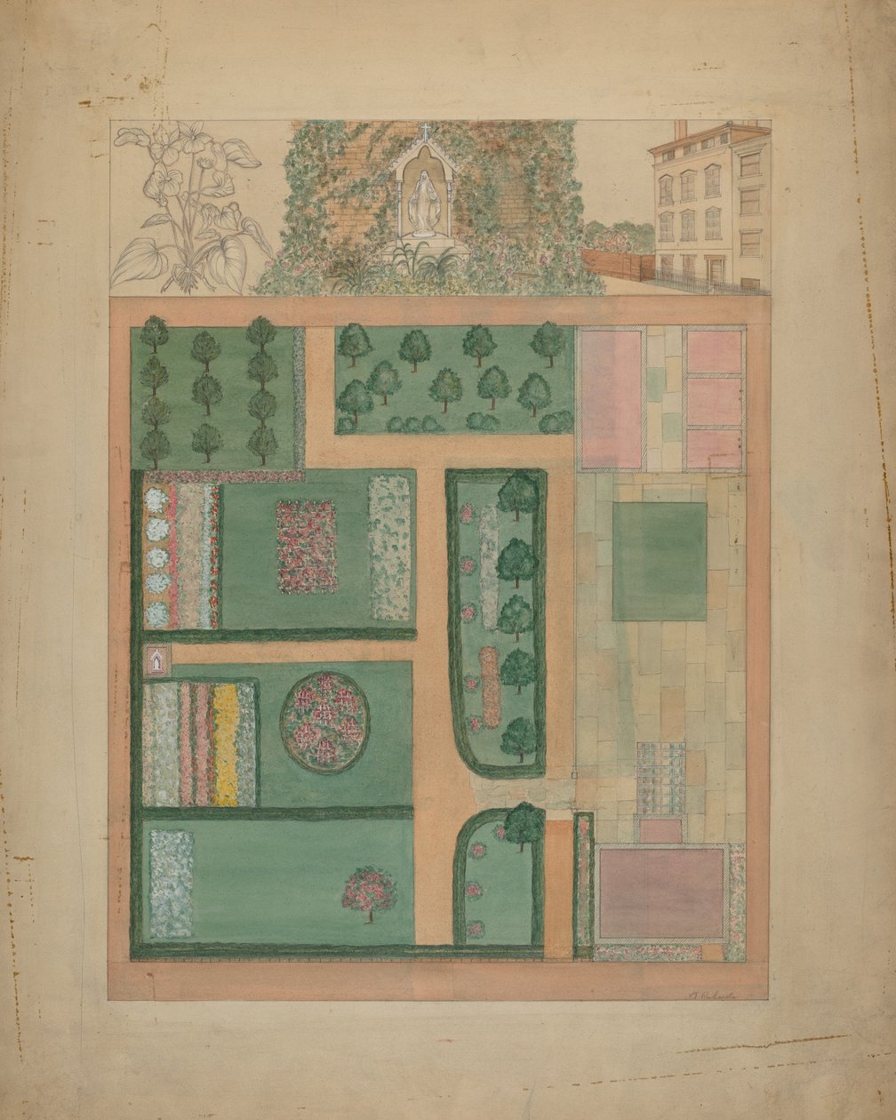 Parmentier Grounds, c. 1936. od Virginia Richards