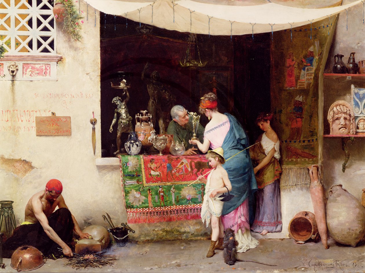 V antikvariátu, 1880 od Vitorio Capobianchi