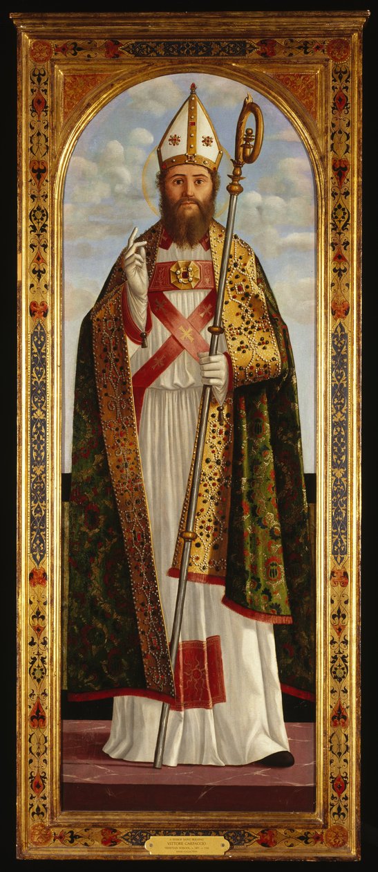 Biskup svatý požehnání od Vittore Carpaccio