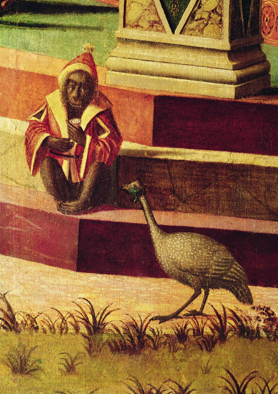 Detail návratu anglických velvyslanců z cyklu St. Ursula, kolem 1490-96 (detail 51114) od Vittore Carpaccio