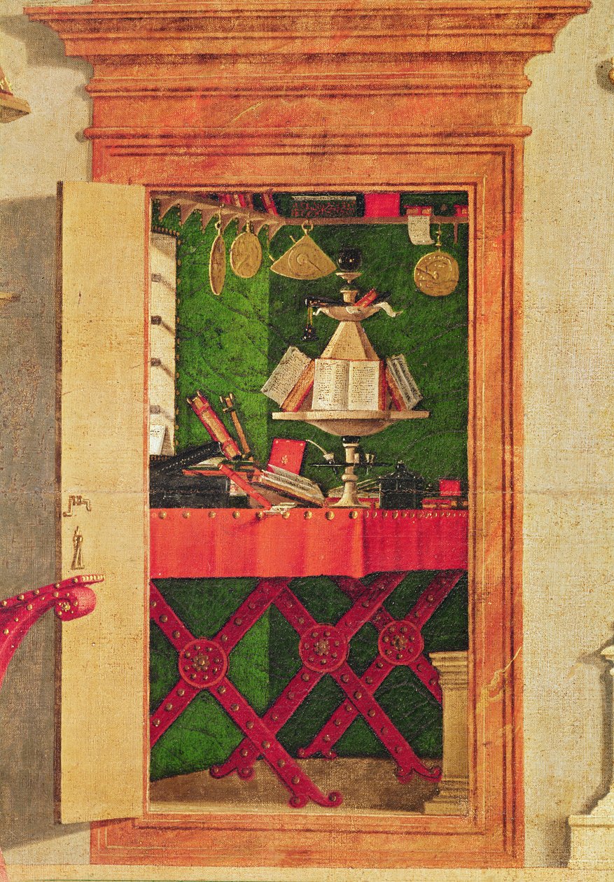 Detail vidění sv. Augustina, kolem 1502-08 (detail 932) od Vittore Carpaccio