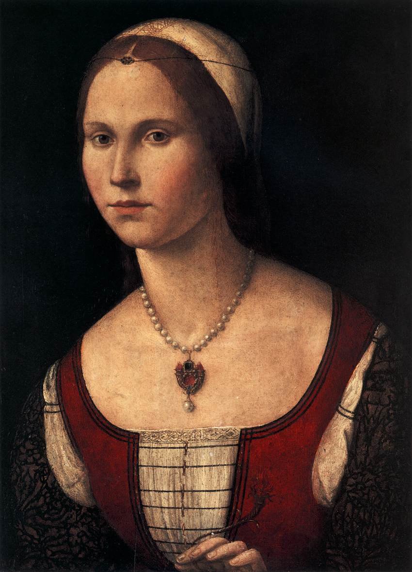 Portrét mladé ženy od Vittore Carpaccio