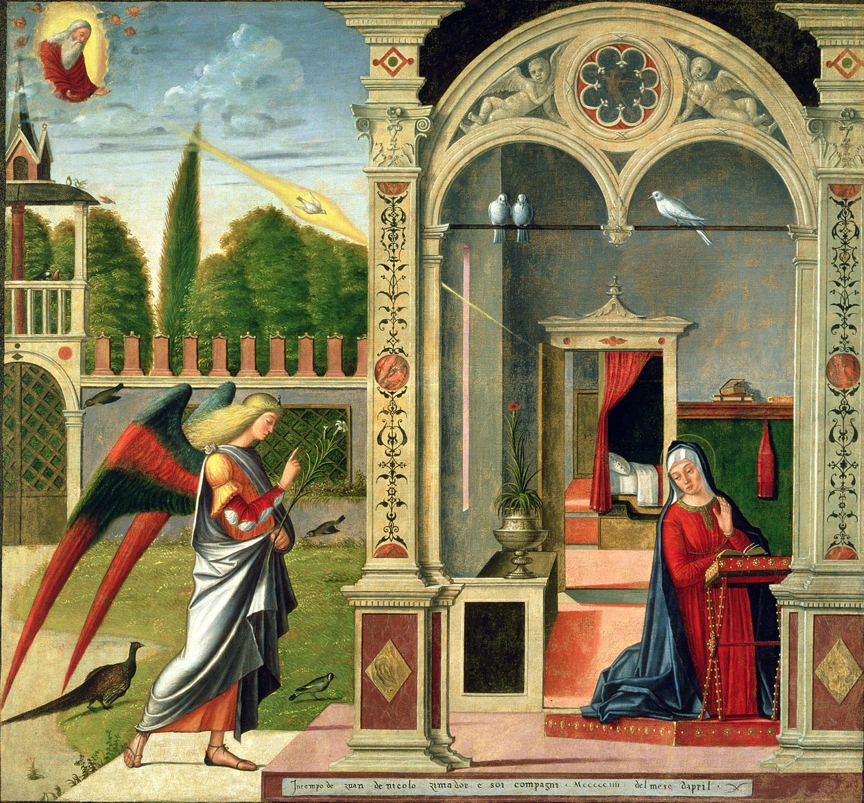 Zvěstování od Vittore Carpaccio