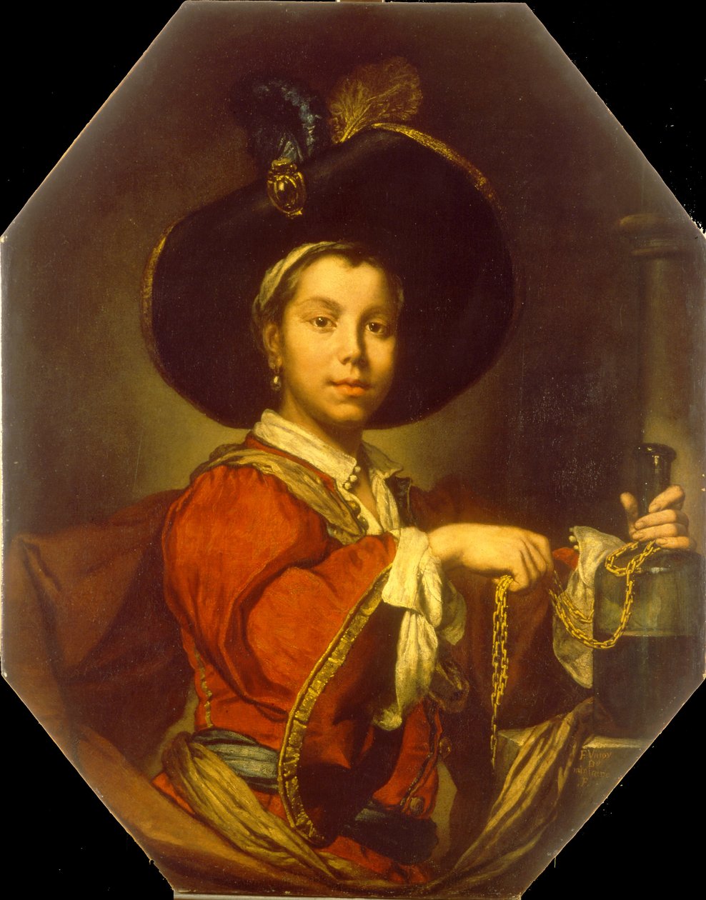 Portrét mladého muže (Lallegrezza) od Vittore Ghislandi called Fra Galgario