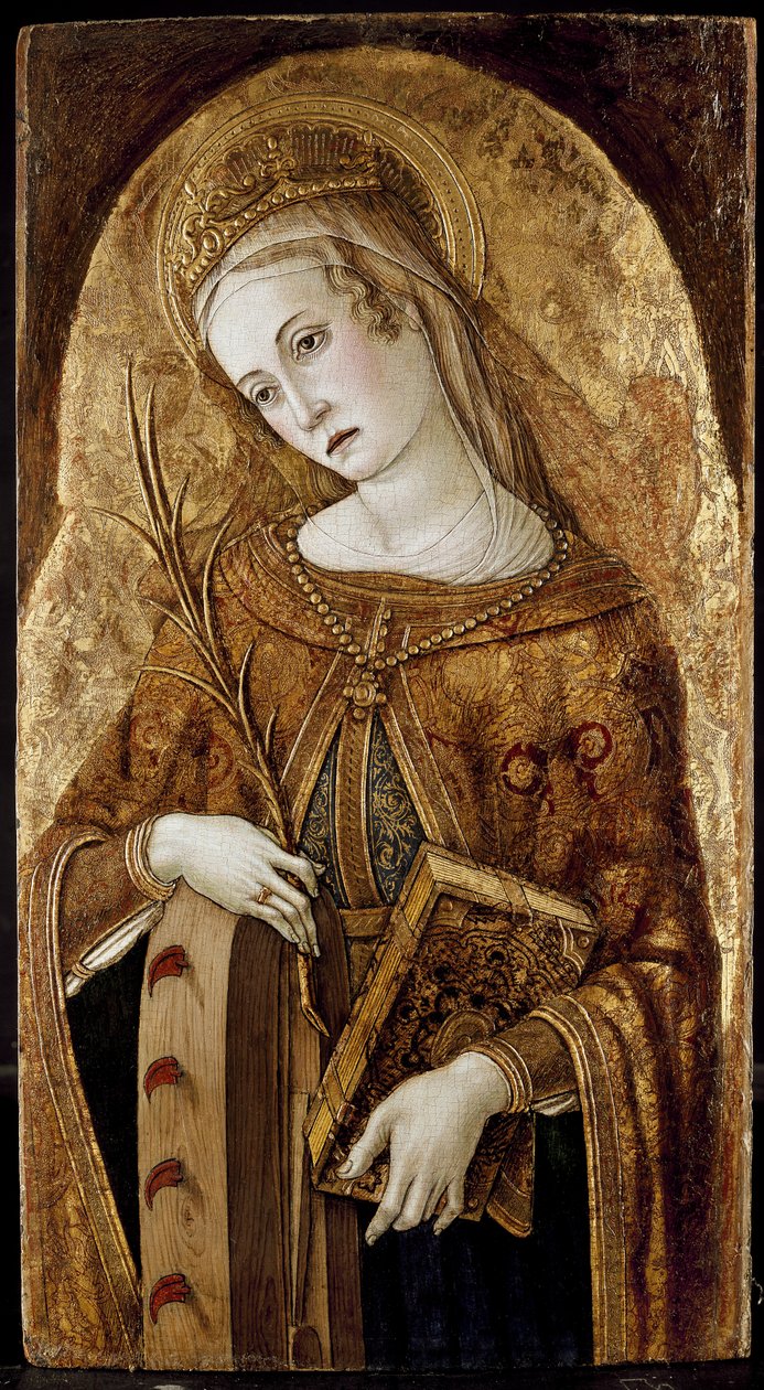 Svatá Kateřina Alexandrijská, 15. století od Vittore Crivelli