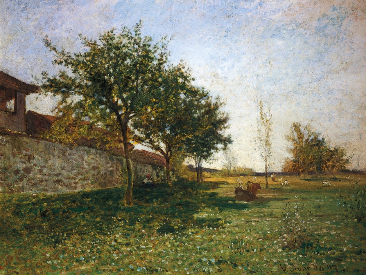 Venkov poblíž Gattinara od Vittorio Avondo