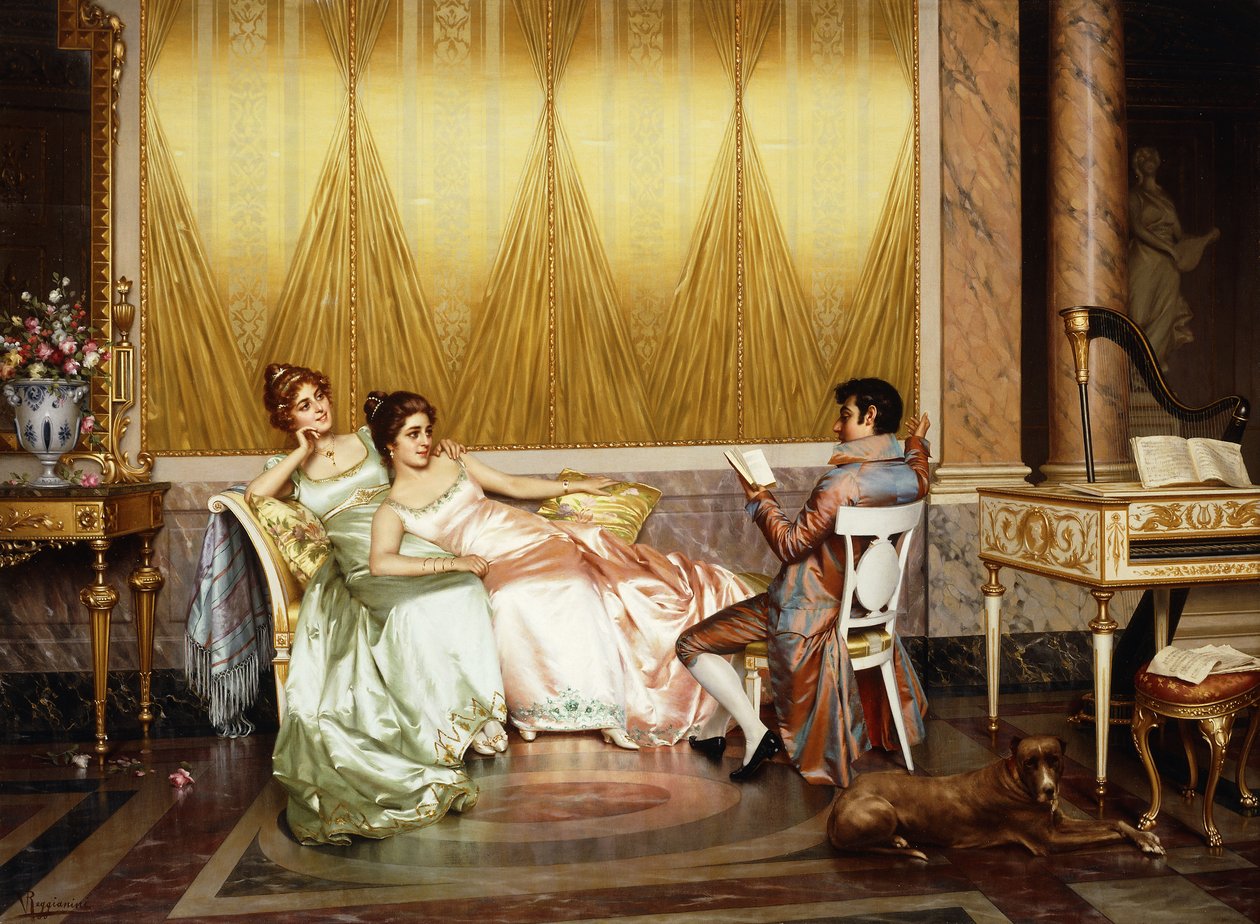Čtení poezie od Vittorio Reggianini